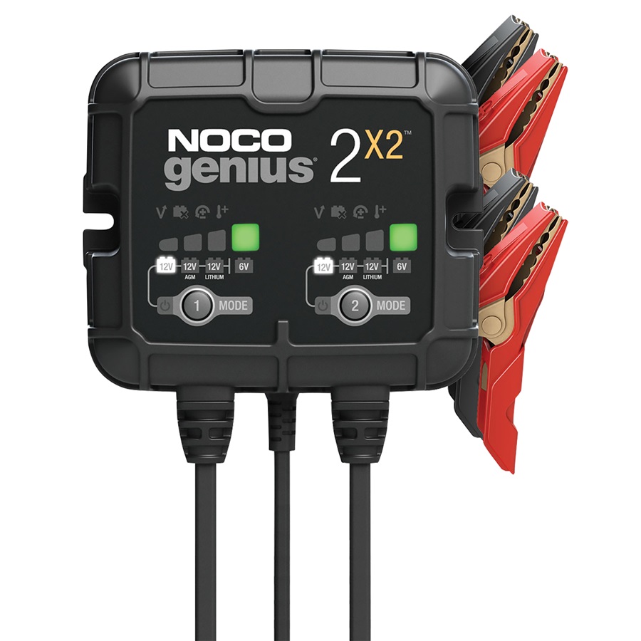 NOCO® Genius2X2 Multi-Bank 4-Amp Smart Charger - 2-Bank